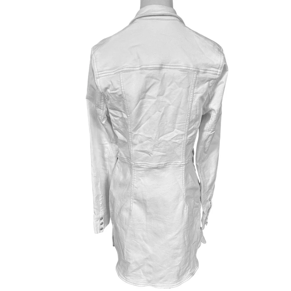 Free People Dynomite in Denim Dress Size large White Western